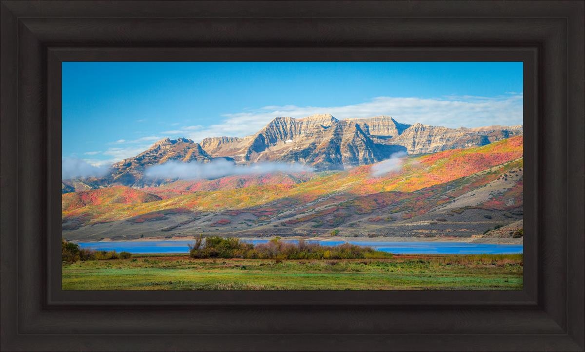 Autumn Splendor Over Timpanogos Open Edition Canvas / 30 X 15 Brown 37 3/4 22 Art