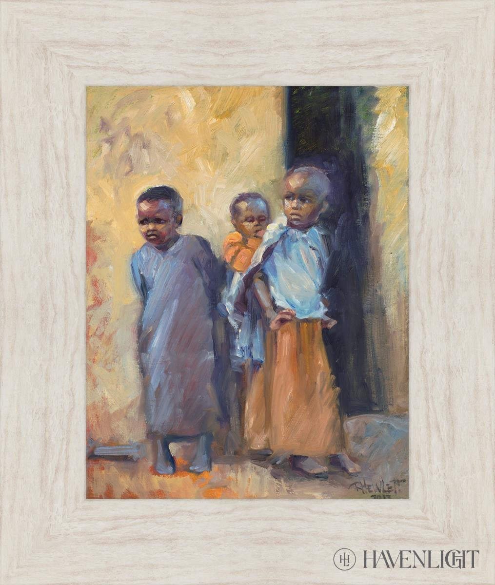 Babies Caring For Open Edition Print / 11 X 14 Ivory 16 1/2 19 Art