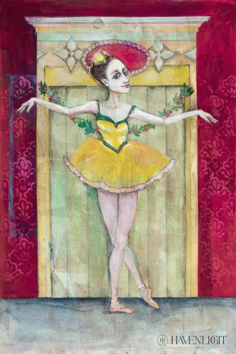 Ballerina Tutu Open Edition Canvas / 18 X 12 Rolled In Tube Art