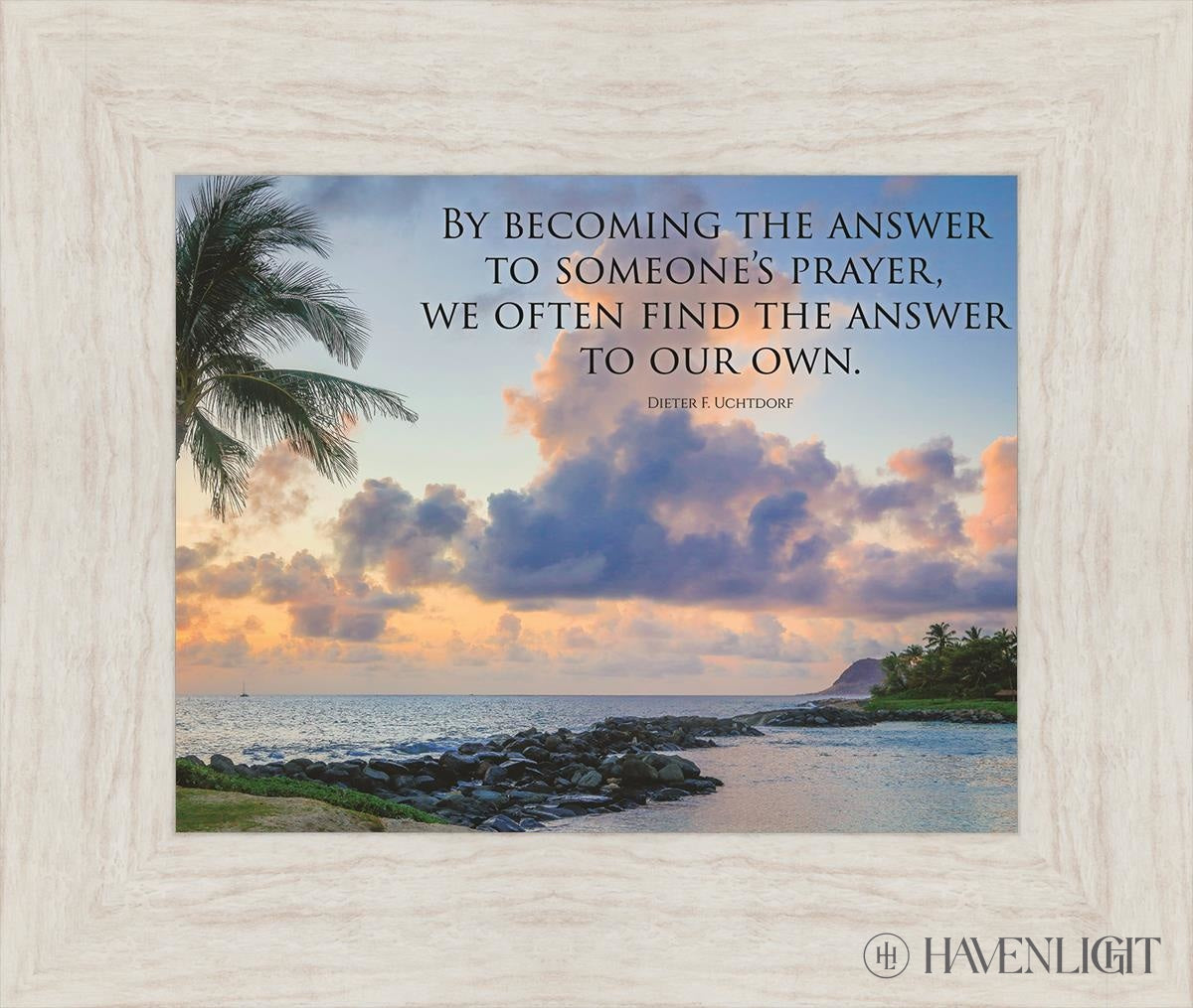 Becoming The Answer Motivisional Poster Open Edition Print / 14 X 11 Ivory 19 1/2 16 Art