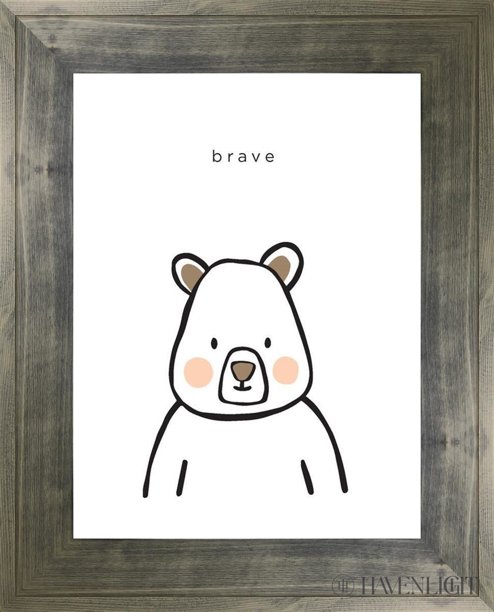 Brave Open Edition Print / 18 X 24 Frame G 25 1/4 31 Art
