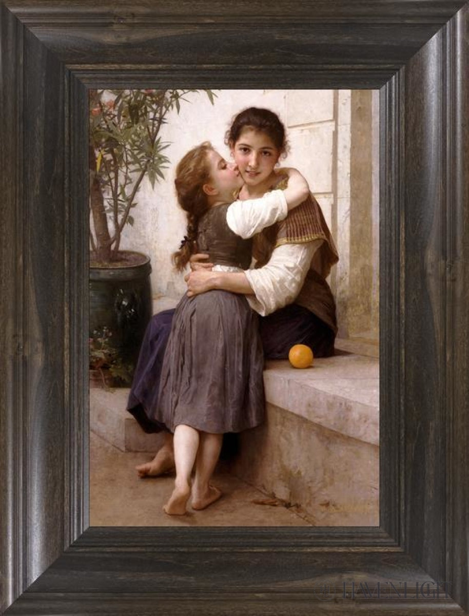 Calinerie....coaxing Open Edition Print / 14 X 21 Frame D 29 1/4 22 Art