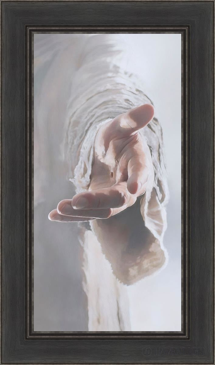 Christ Beckoning Open Edition Canvas / 15 X 30 Black 21 1/2 36 Art