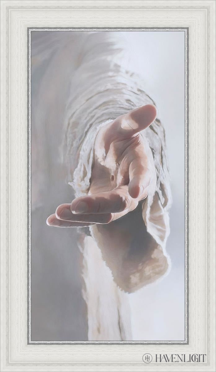 Christ Beckoning Open Edition Canvas / 15 X 30 White 20 3/4 35 Art