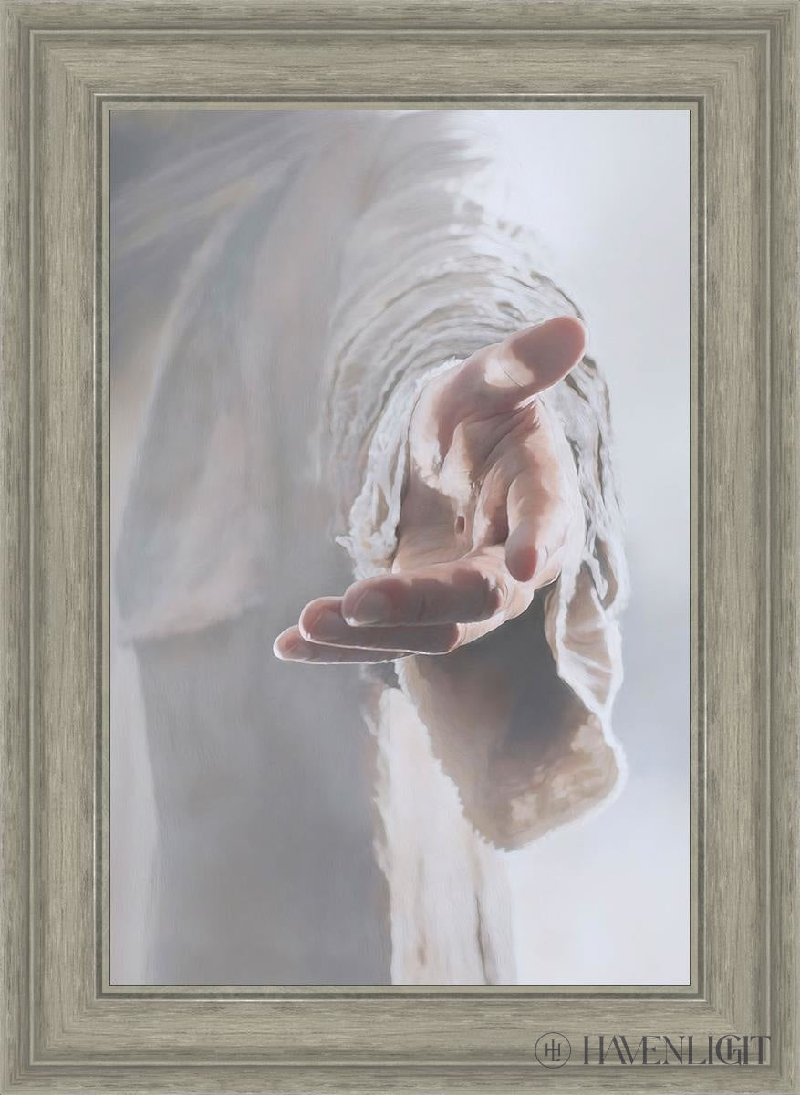 Christ Beckoning Open Edition Canvas / 16 X 24 Gray 21 3/4 29 Art