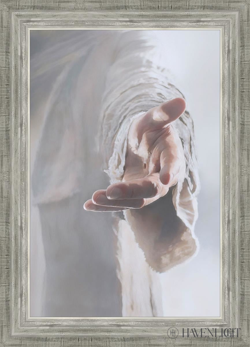 Christ Beckoning Open Edition Canvas / 16 X 24 Silver 20 3/4 28 Art