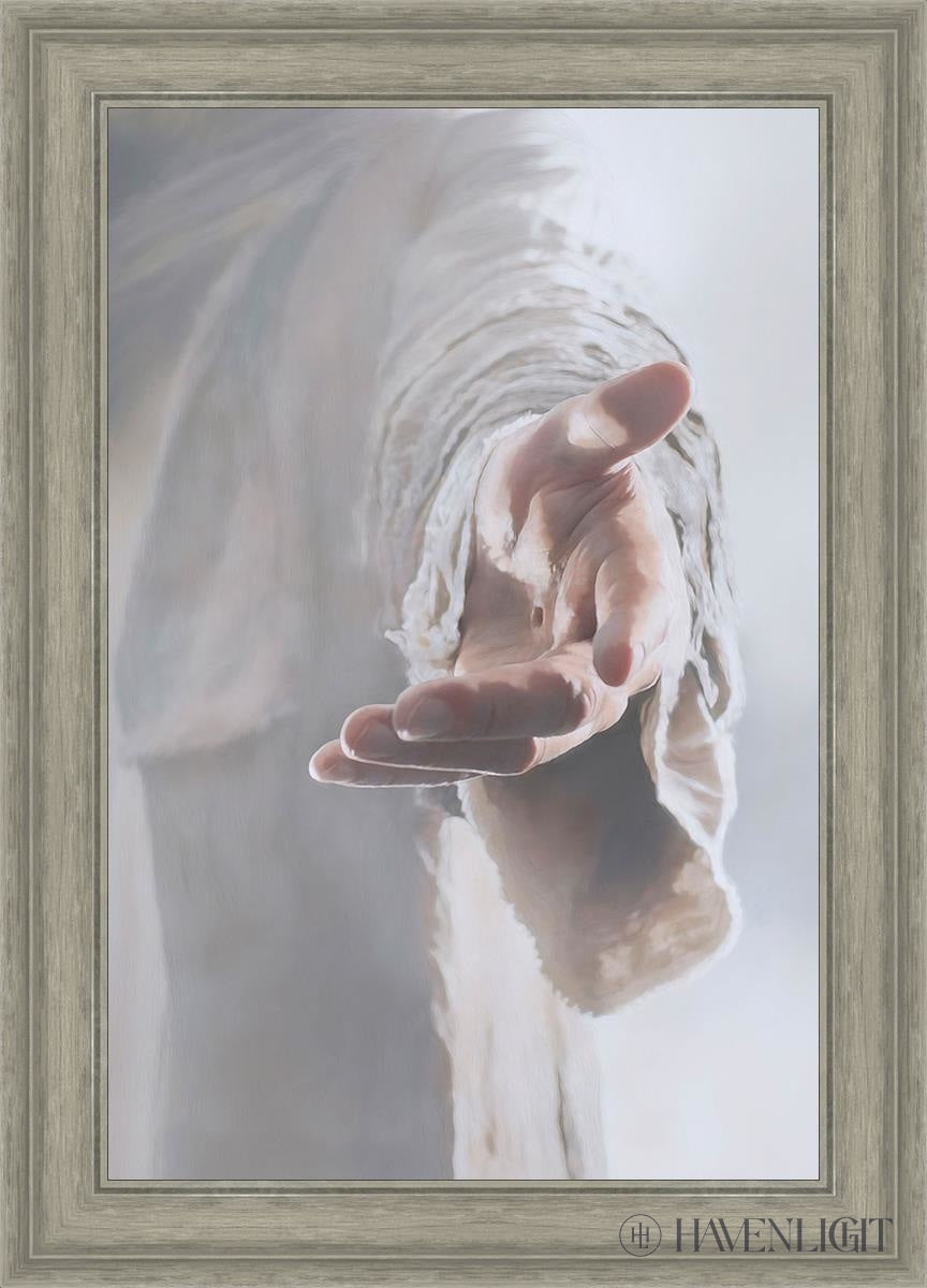 Christ Beckoning Open Edition Canvas / 20 X 30 Gray 25 3/4 35 Art