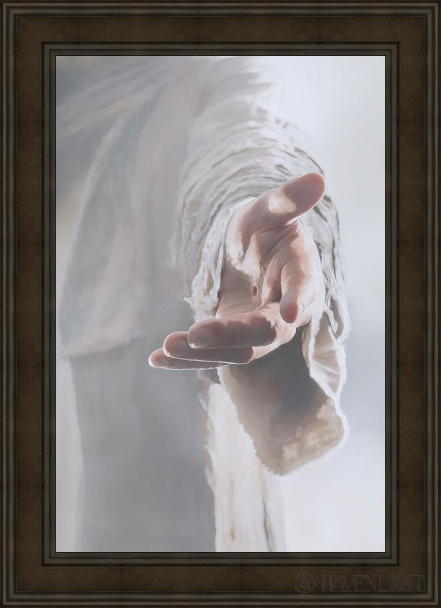 Christ Beckoning Open Edition Canvas / 24 X 36 Brown 31 3/4 43 Art