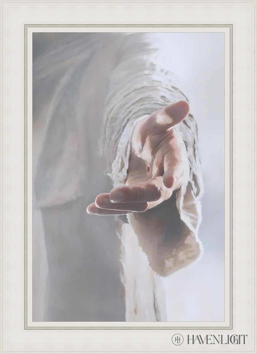 Christ Beckoning Open Edition Canvas / 24 X 36 White 31 3/4 43 Art