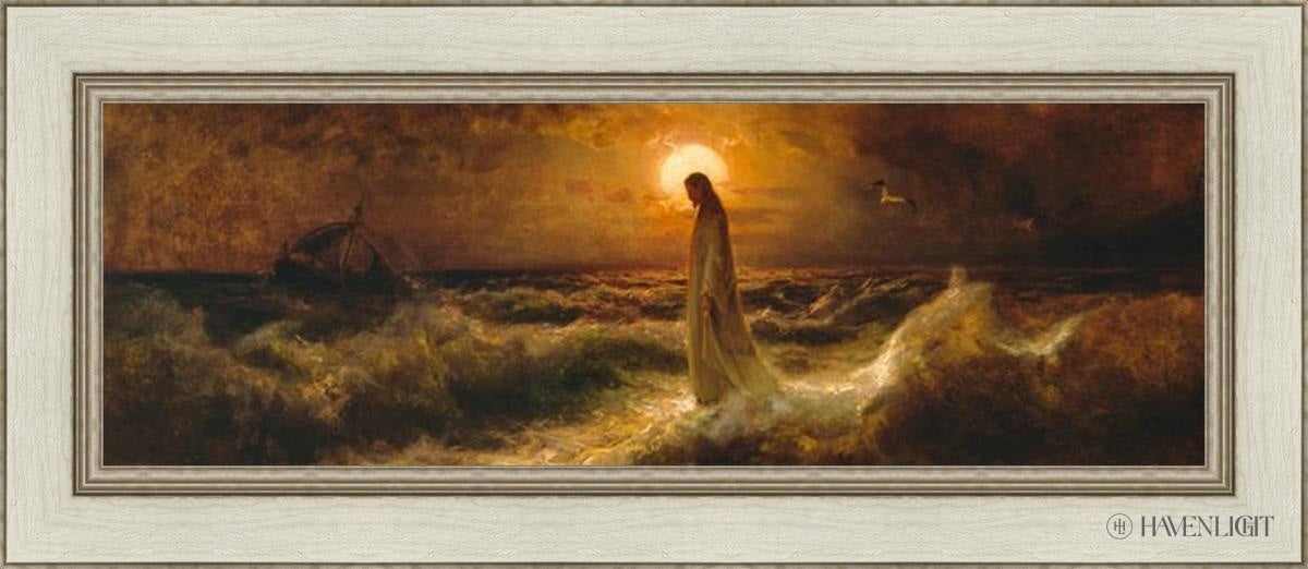 Christ Walking On The Water Open Edition Print / 36 X 12 Ivory 42 1/2 18 Art