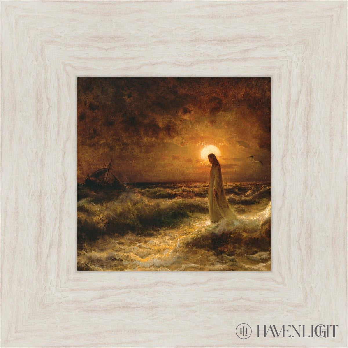 Christ Walking On The Water Open Edition Print / 7 1/2 X Ivory 13 Art