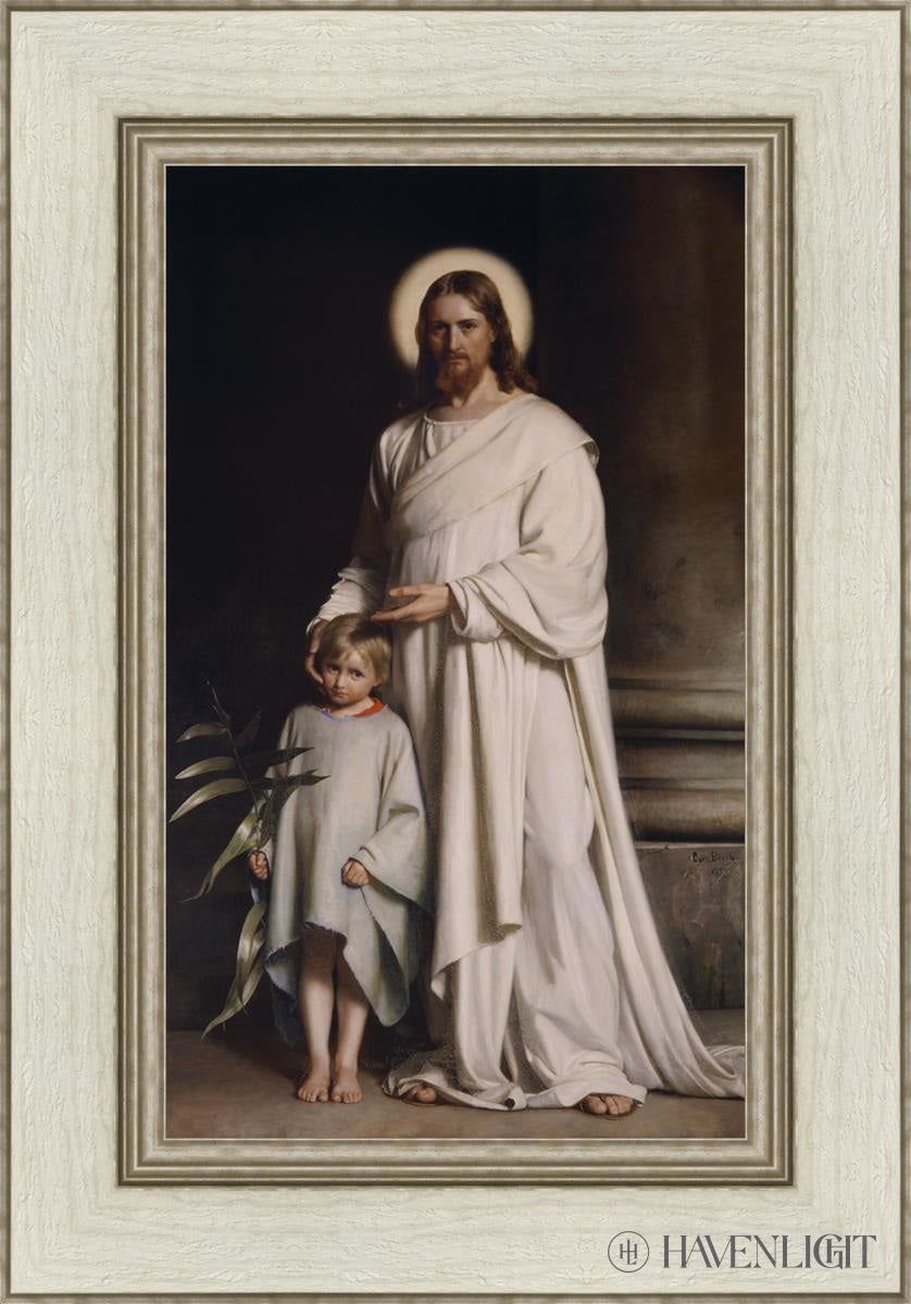 Christ With Boy Open Edition Canvas / 12 X 20 Ivory 18 1/2 26 Art