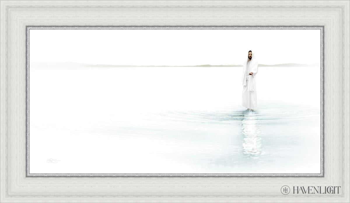Come And See Blue Open Edition Canvas / 30 X 15 White 35 3/4 20 Art