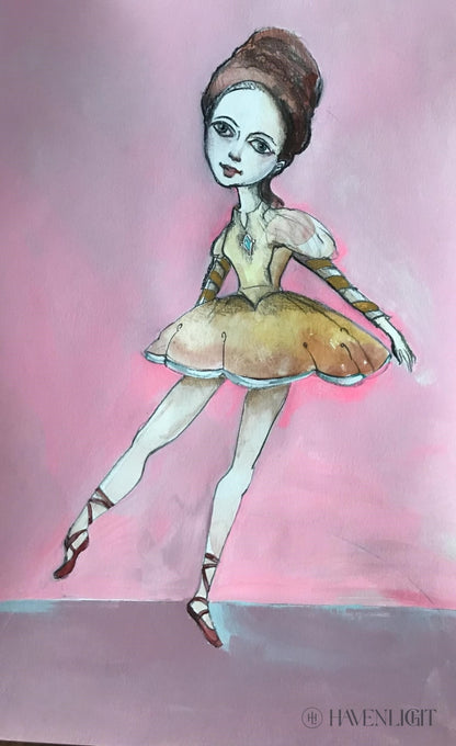 Dancing In Red Point Shoes Original