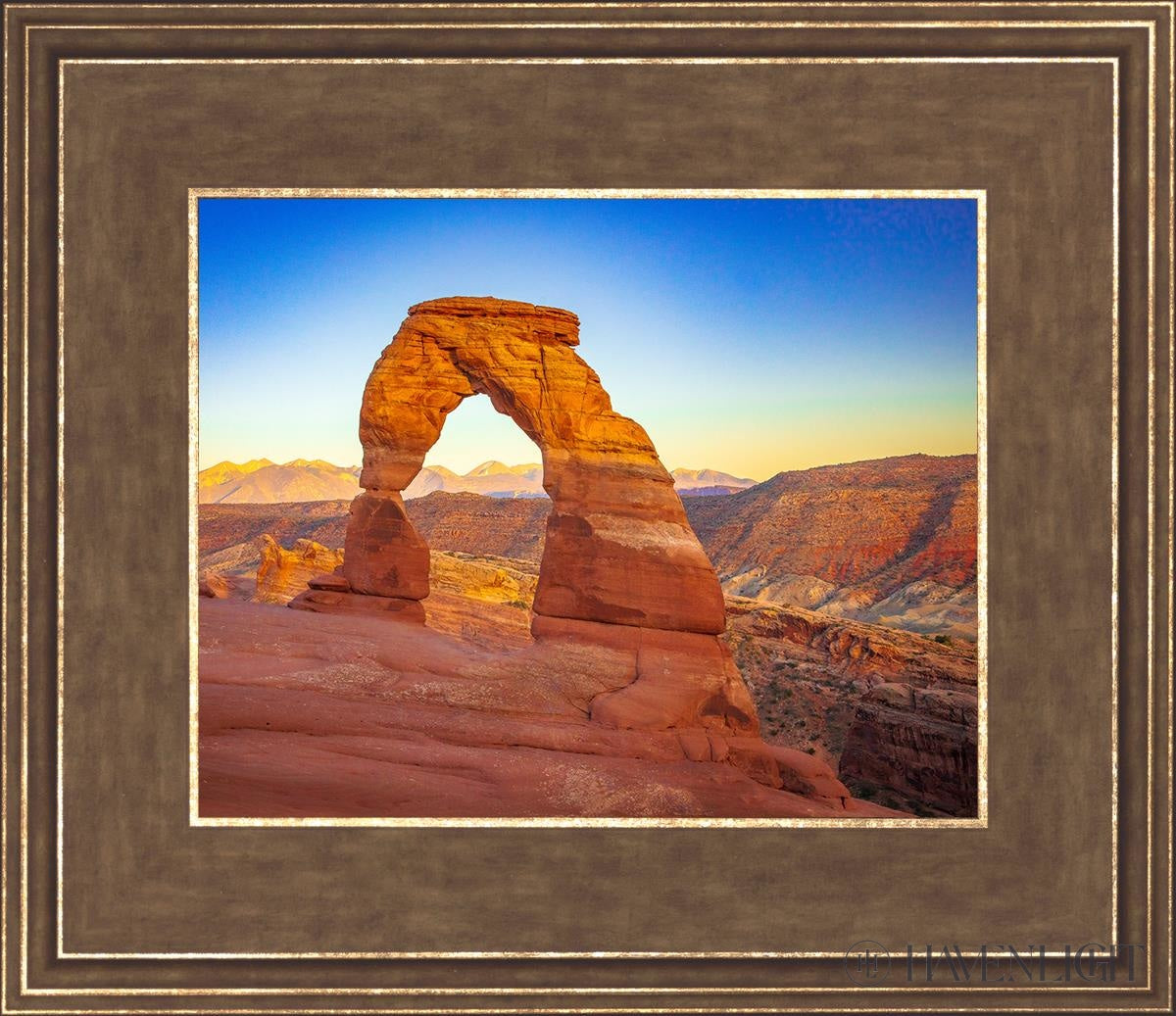 Delicate Arch Utah Open Edition Print / 10 X 8 Gold 14 3/4 12 Art