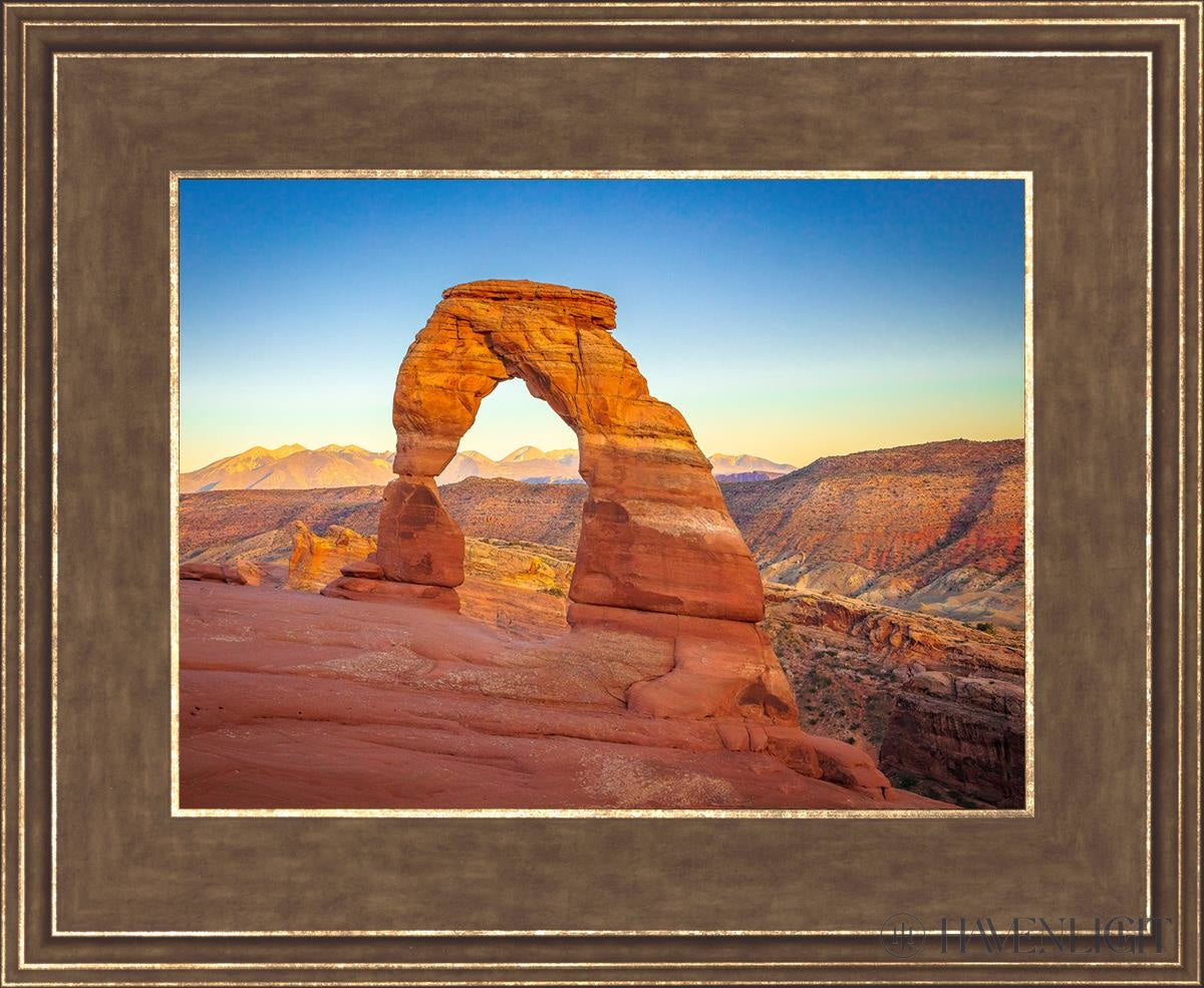 Delicate Arch Utah Open Edition Print / 12 X 9 Gold 16 3/4 13 Art