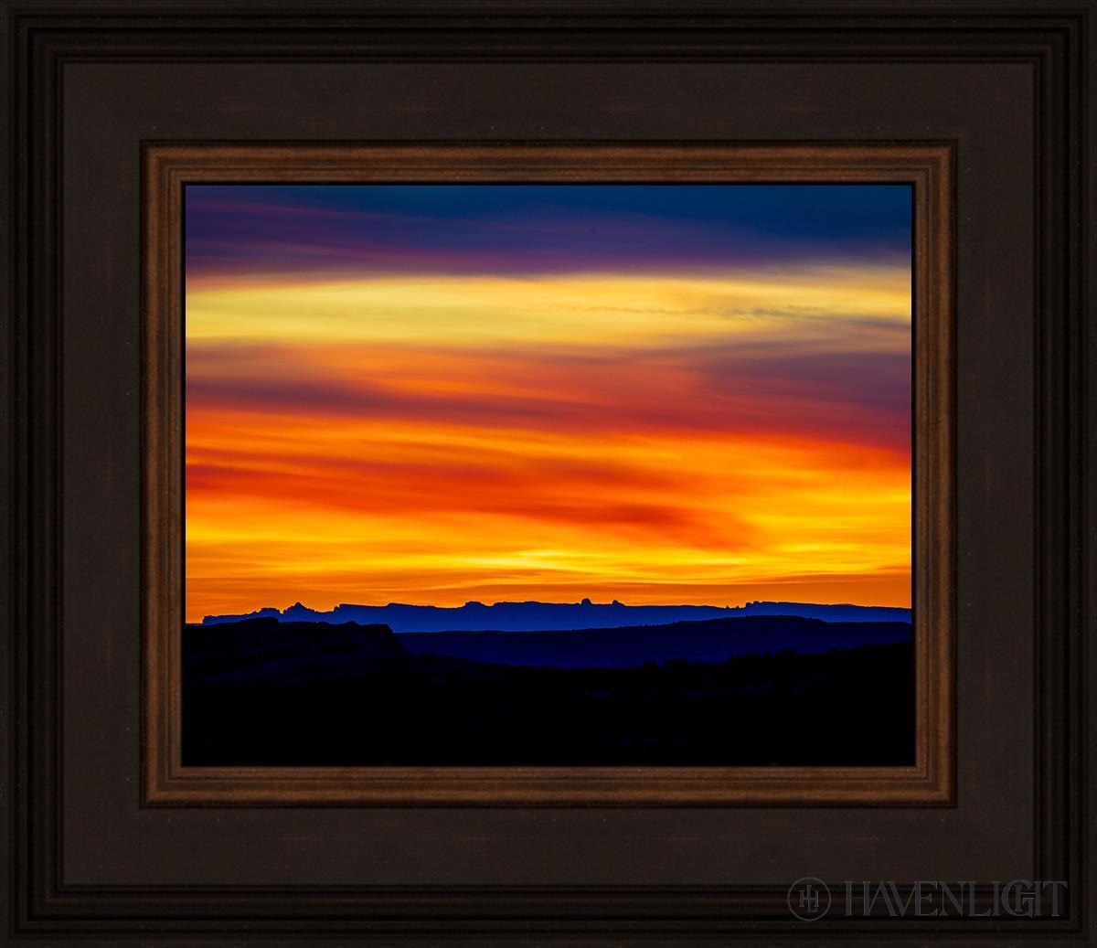 Desert Sunset Arches National Park Utah Open Edition Print / 10 X 8 Brown 14 3/4 12 Art