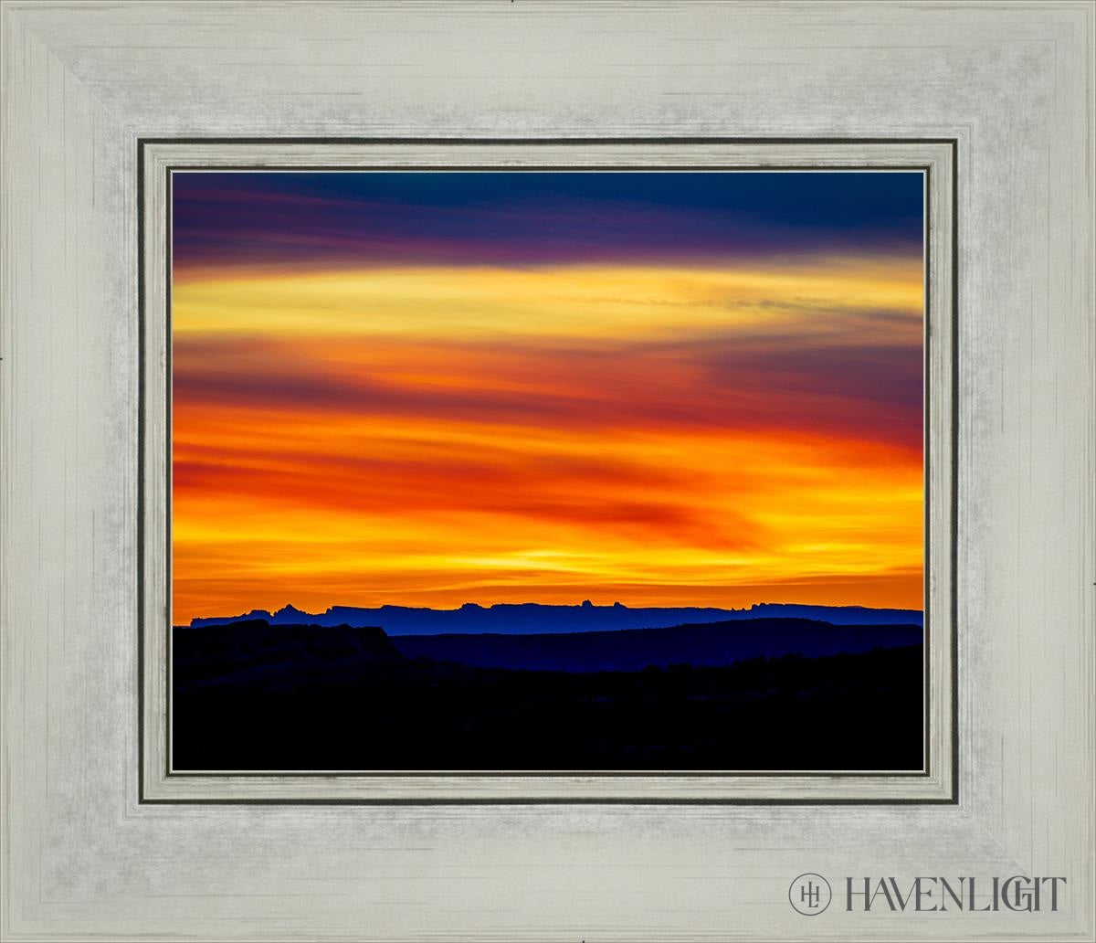 Desert Sunset Arches National Park Utah Open Edition Print / 10 X 8 Silver 14 1/4 12 Art