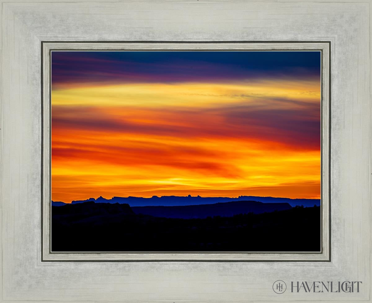 Desert Sunset Arches National Park Utah Open Edition Print / 12 X 9 Silver 16 1/4 13 Art