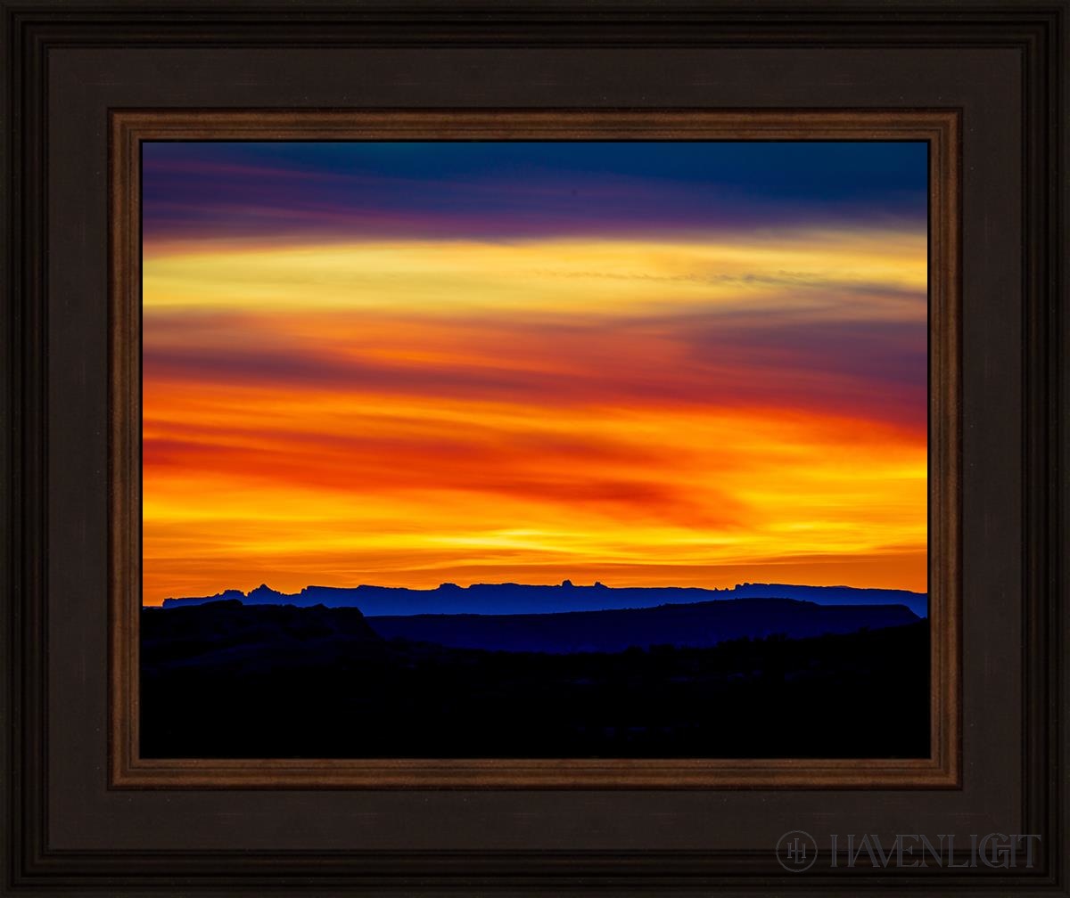 Desert Sunset Arches National Park Utah Open Edition Print / 14 X 11 Brown 18 3/4 15 Art