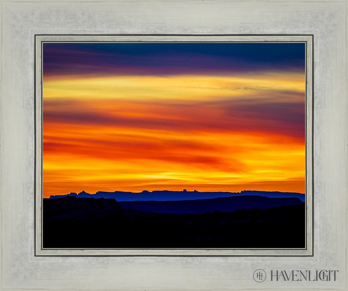 Desert Sunset Arches National Park Utah Open Edition Print / 14 X 11 Silver 18 1/4 15 Art
