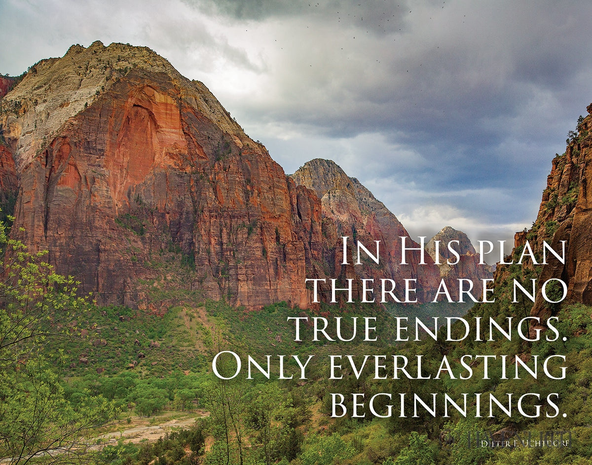 Everlasting Beginnings Motivisional Poster Open Edition Print / 14 X 11 Only Art