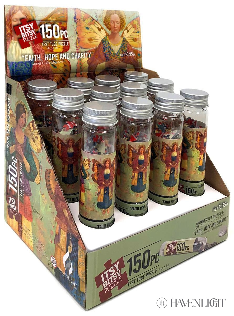 Faith Hope & Charity 12 Pack Test Tube Itsy Bitsy Puzzle