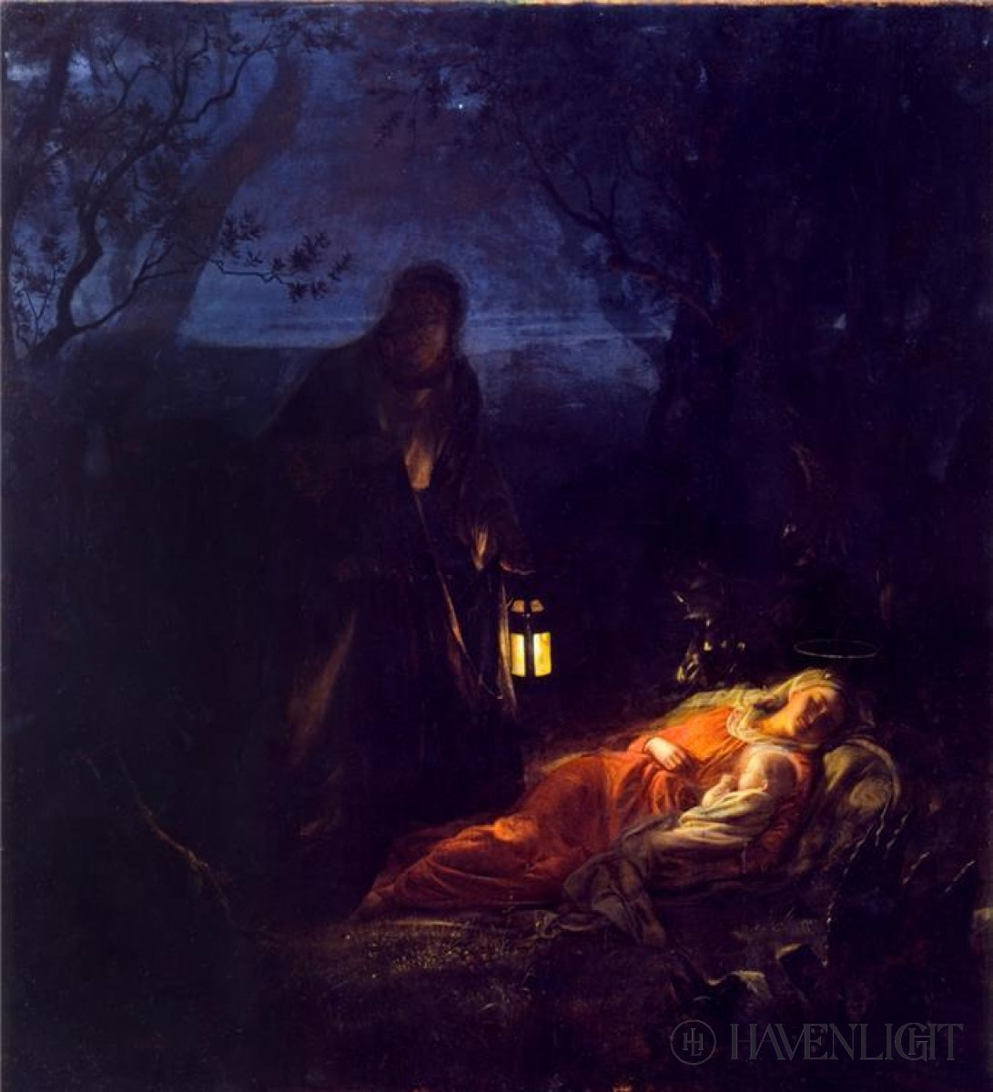 Flight Into Egypt Open Edition Canvas / 25 3/8 X 28 Rolled In Tube Art