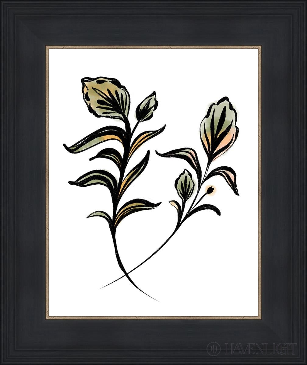 Flora Open Edition Print / 11 X 14 Black 15 3/4 18 Art