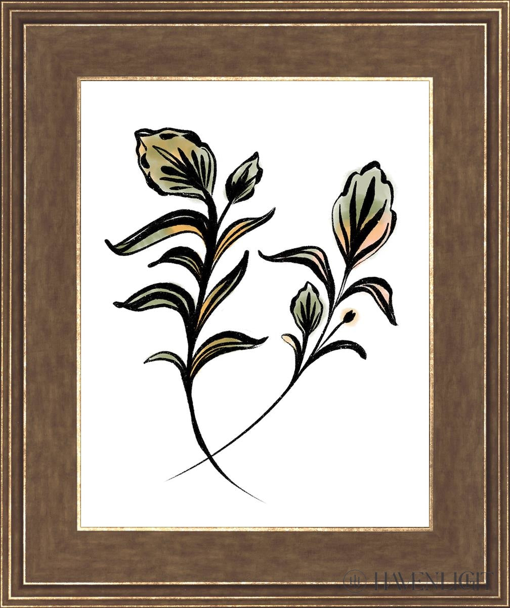 Flora Open Edition Print / 11 X 14 Gold 15 3/4 18 Art