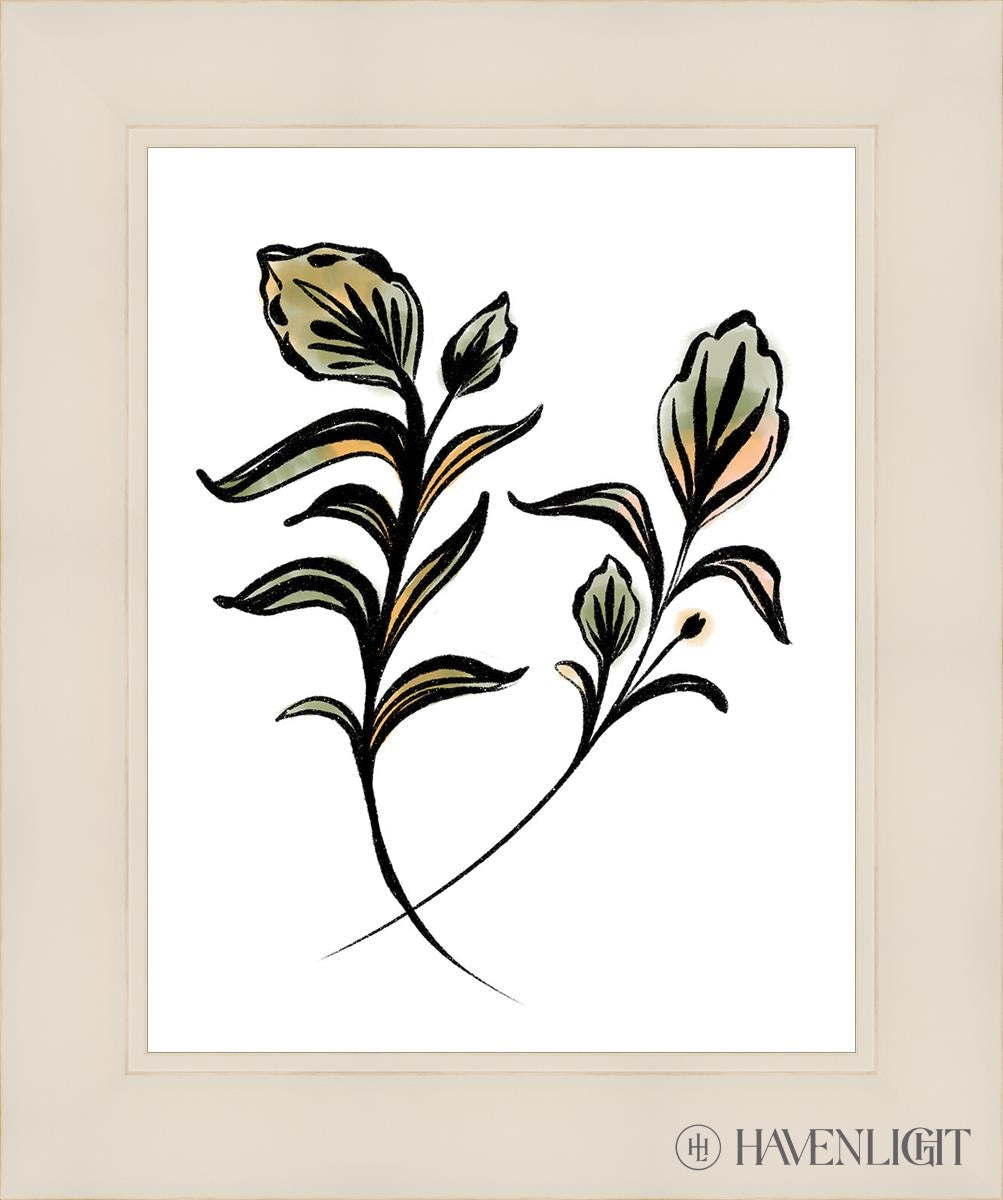 Flora Open Edition Print / 11 X 14 White 15 1/4 18 Art