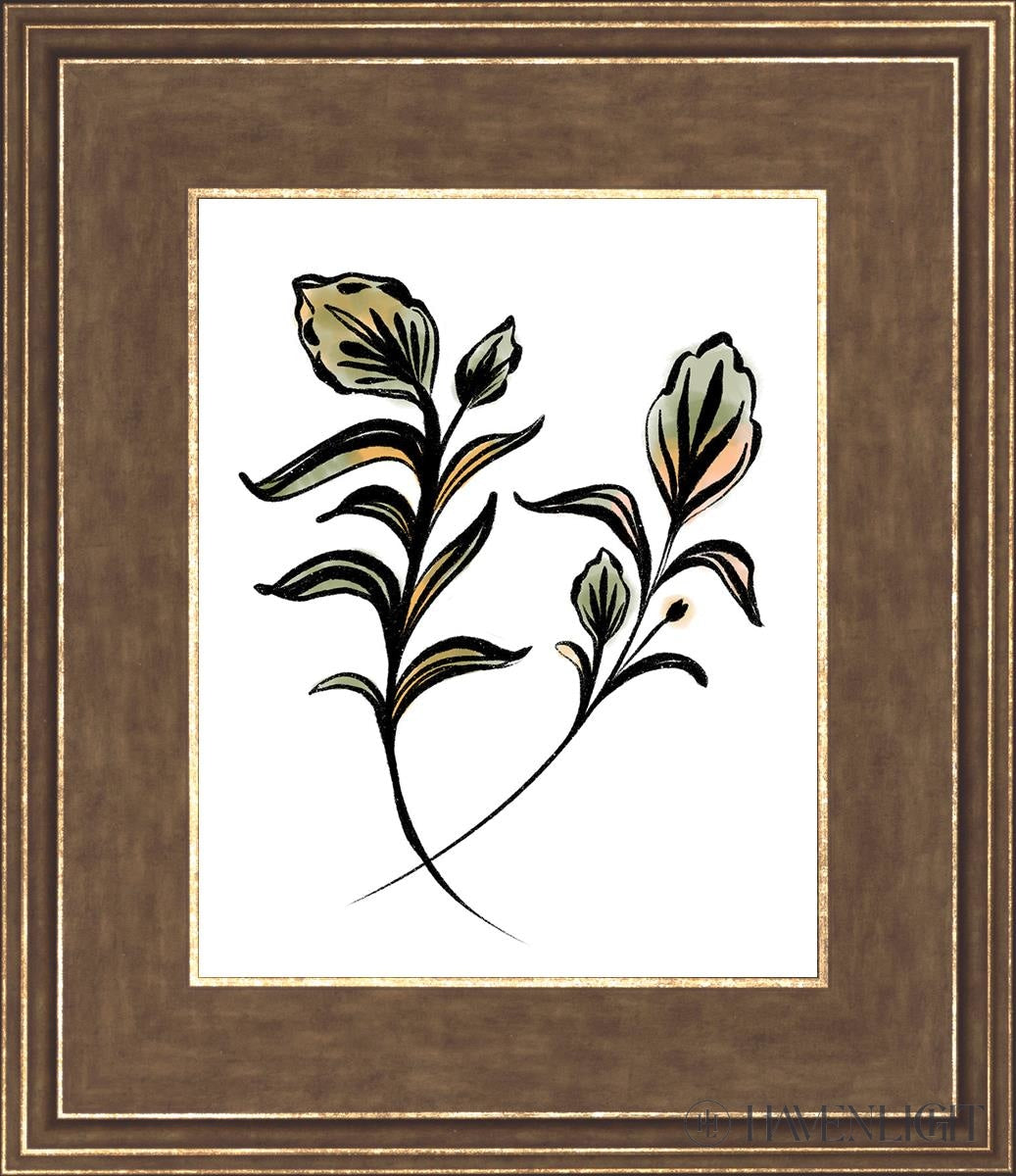 Flora Open Edition Print / 8 X 10 Gold 12 3/4 14 Art
