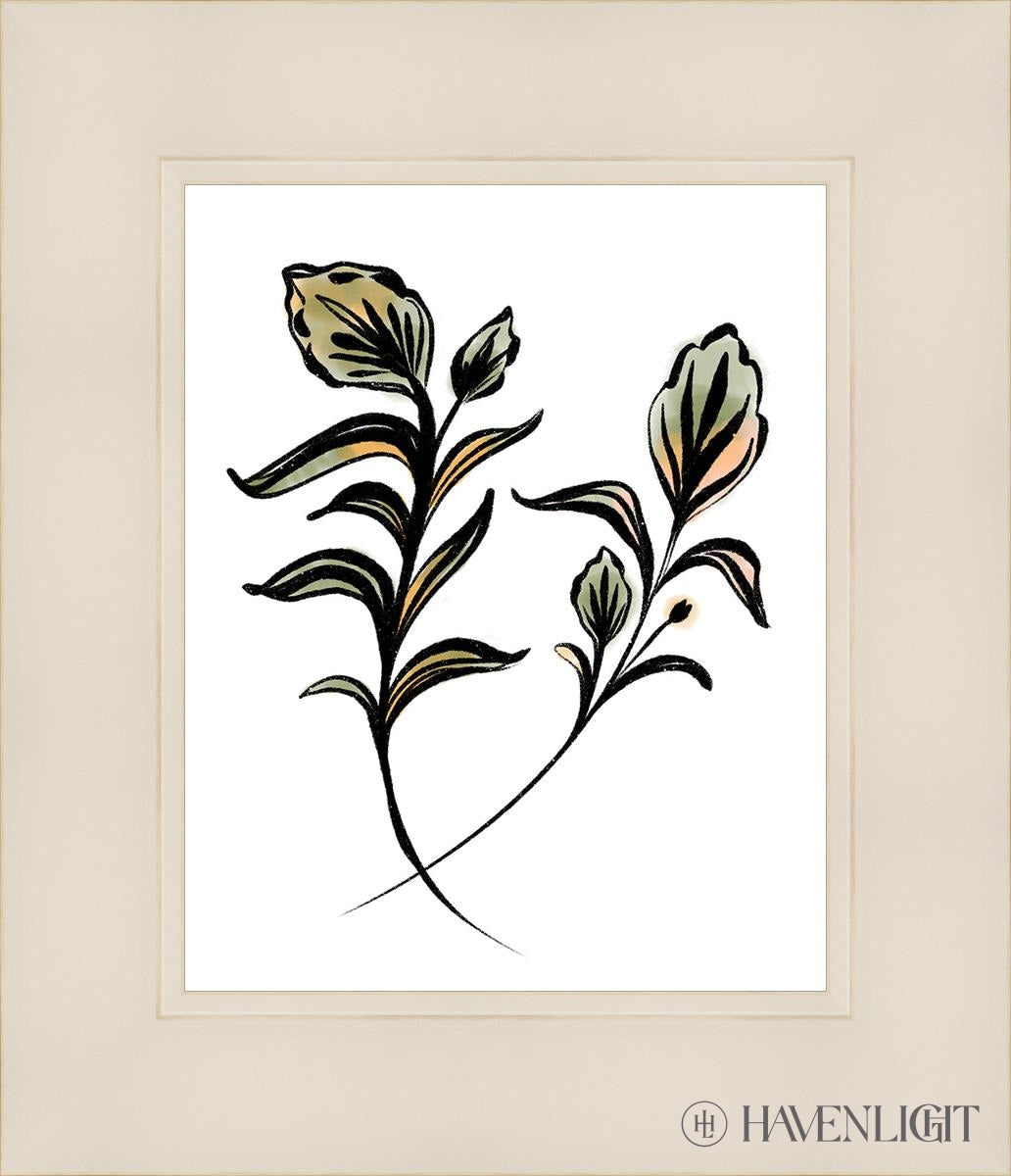 Flora Open Edition Print / 8 X 10 White 12 1/4 14 Art