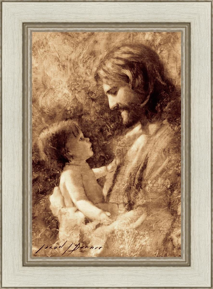 Black and white drawing of the Jesus with the children clipart free image  download