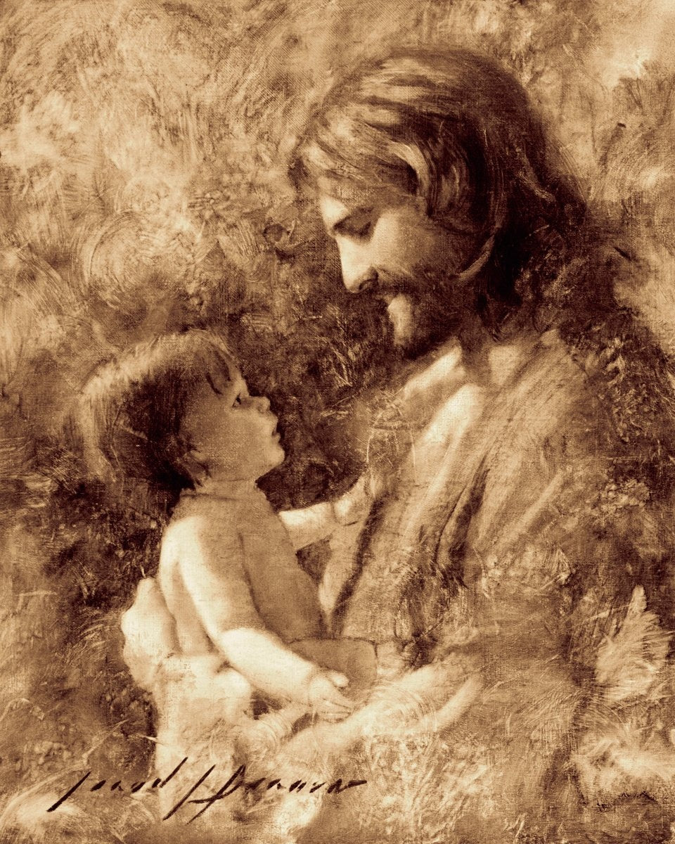 Jesus with children Drawing by Levon Vardanyan | Saatchi Art