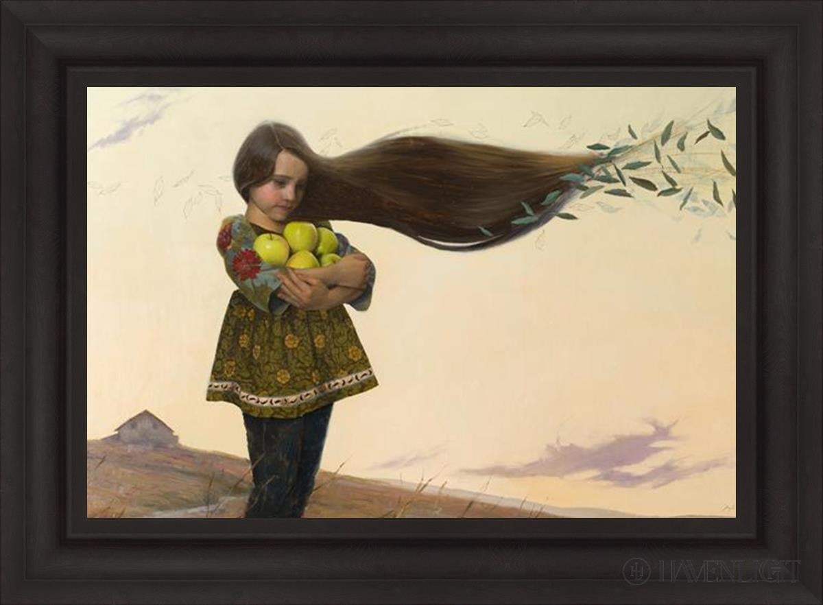 Gathering Apples The Way She Remembers It Open Edition Canvas / 30 X 20 Brown 37 3/4 27 Art