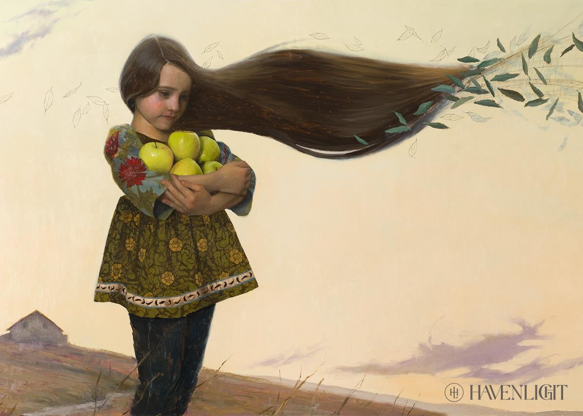Gathering Apples The Way She Remembers It Open Edition Print / 7 X 5 Only Art