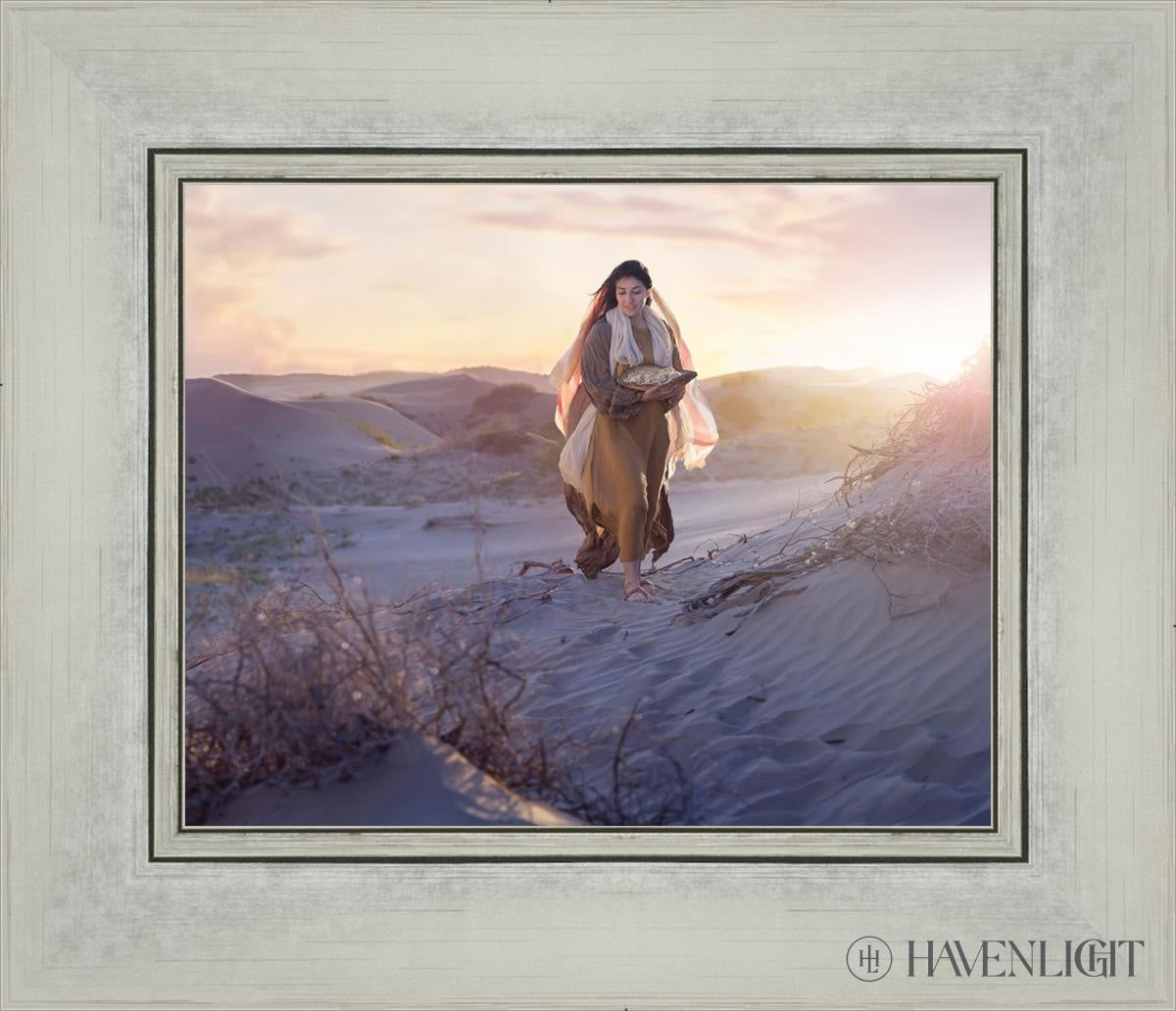 Gathering Manna Open Edition Print / 10 X 8 Silver 14 1/4 12 Art