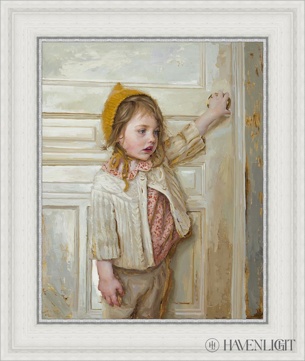 Girl In A White Doorway Open Edition Canvas / 16 X 20 21 3/4 25 Art