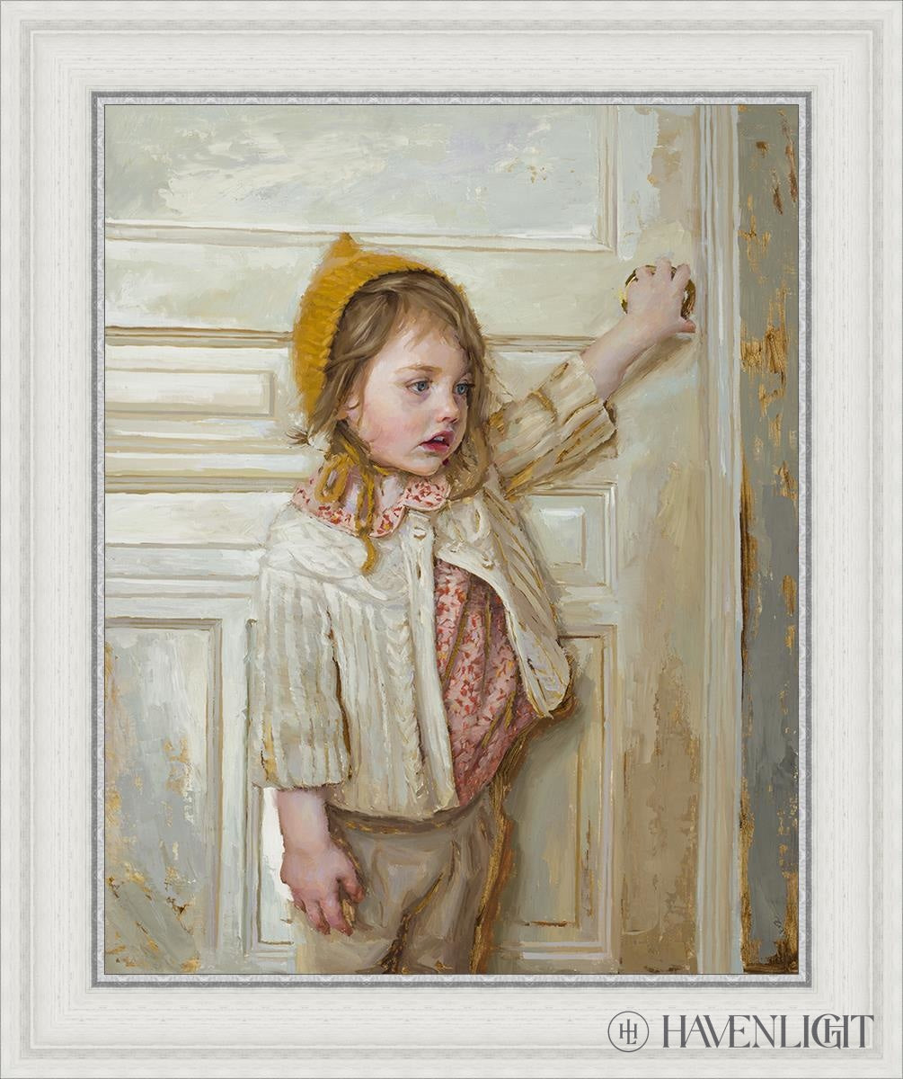 Girl In A White Doorway Open Edition Canvas / 20 X 25 3/4 30 Art