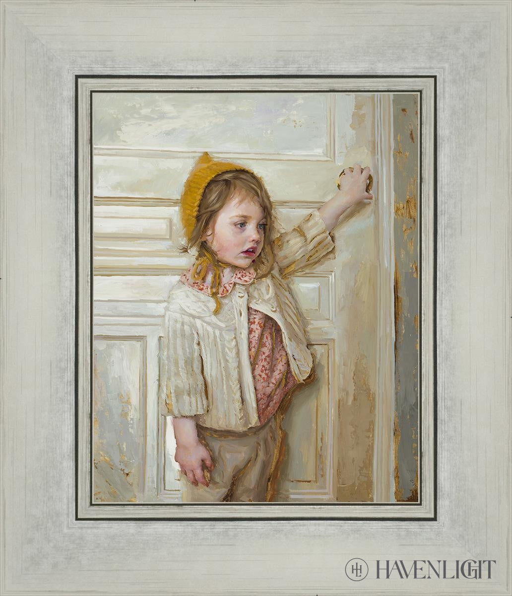 Girl In A White Doorway Open Edition Print / 8 X 10 Silver 12 1/4 14 Art