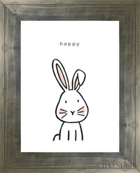 Happy Open Edition Print / 18 X 24 Frame G 25 1/4 31 Art