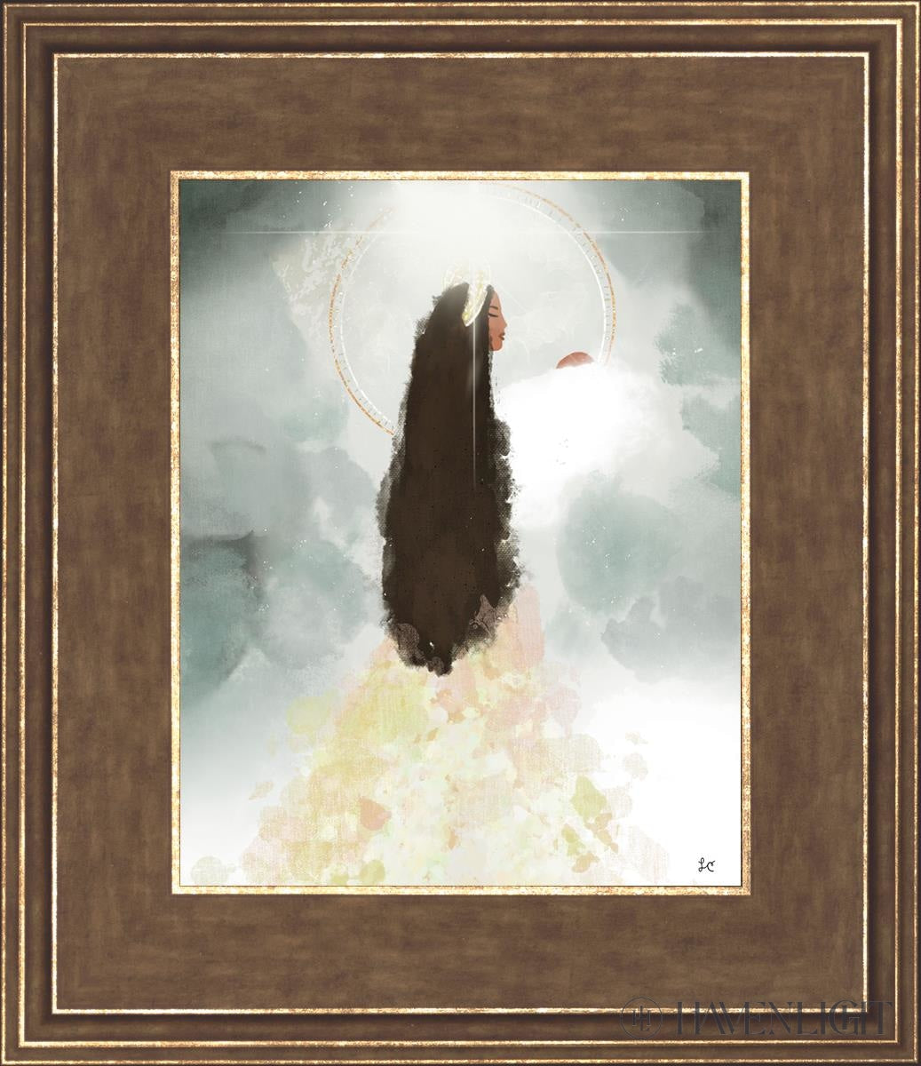 Heavenly Mother Open Edition Print / 8 X 10 Gold 12 3/4 14 Art