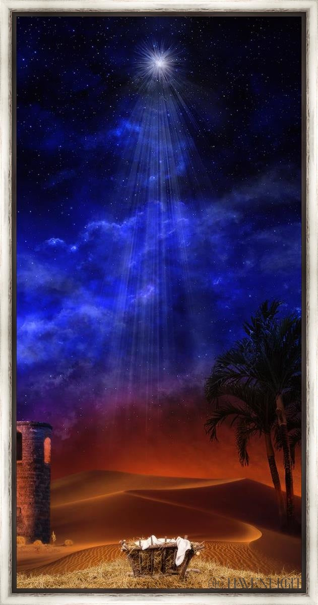 Holy Night Large Wall Art Open Edition Canvas / 36 X 72 Contemporary Silver 39 7/8 75