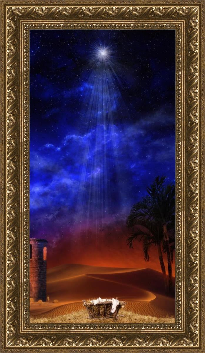 Holy Night Open Edition Canvas / 15 X 30 Gold 20 3/4 35 Art