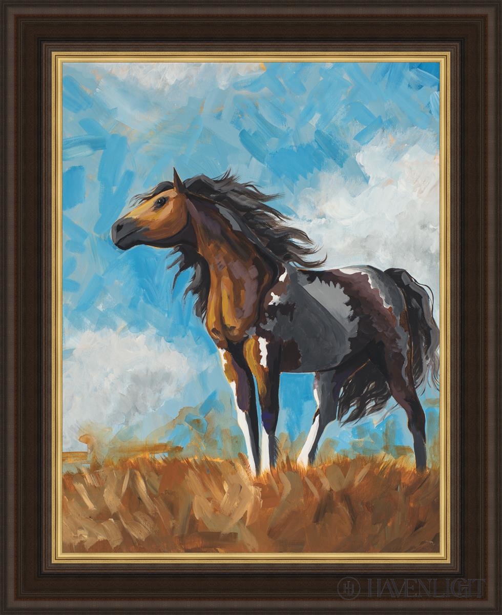 Horse Large Wall Art Open Edition Canvas / 33 X 42 3/4 Brown & Gold 43 1/2 53 1/4