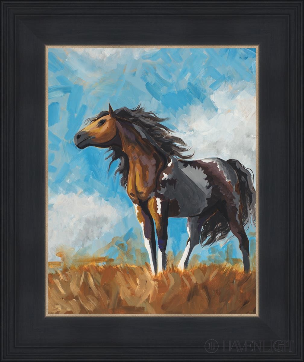 Horse Open Edition Print / 11 X 14 Black 15 3/4 18 Art