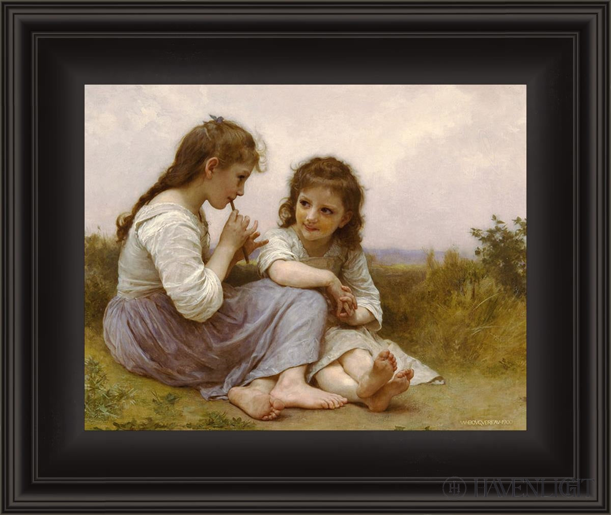 Idylle Enfantine Open Edition Print / 11 X 14 Frame A 19 16 Art