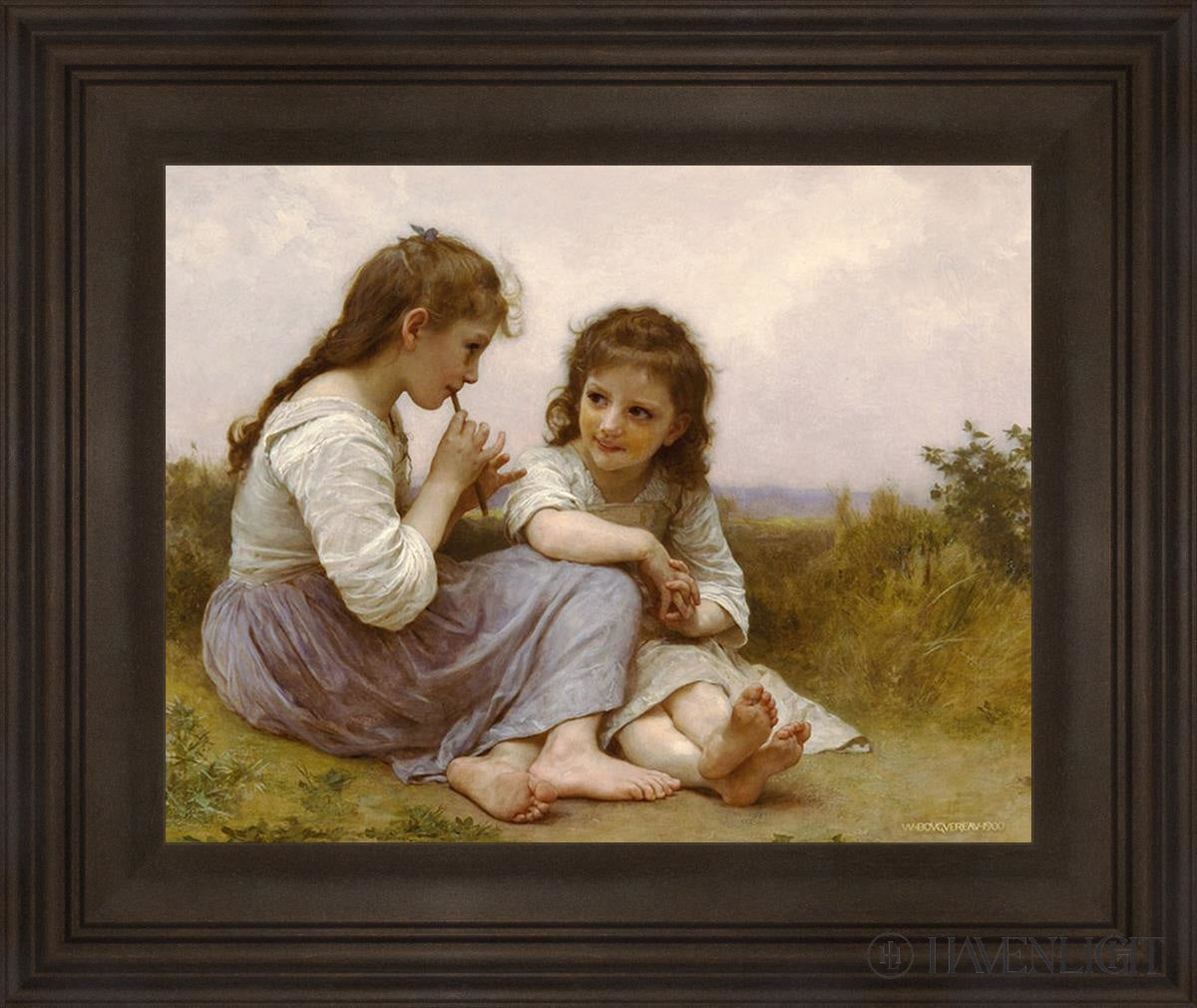 Idylle Enfantine Open Edition Print / 11 X 14 Frame B 19 16 Art