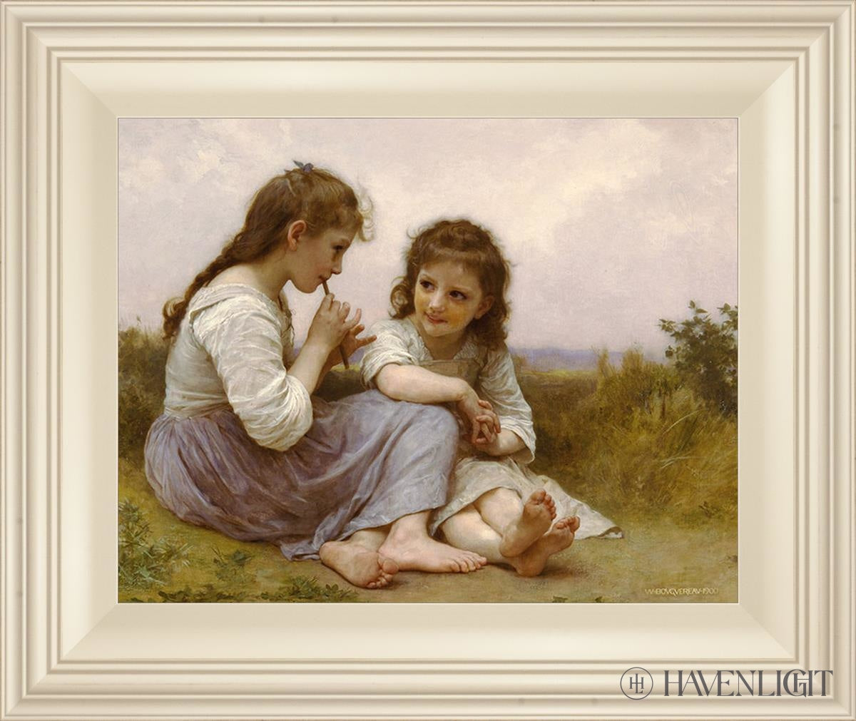 Idylle Enfantine Open Edition Print / 11 X 14 Frame C 19 16 Art